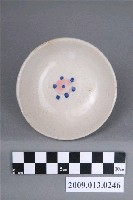 藏品(青花粉紅彩花卉紋碟)的圖片