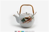 藏品(白釉印花松鳥紋壺)的圖片