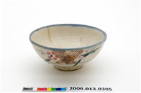 藏品(彩繪印花花葉紋碗)的圖片