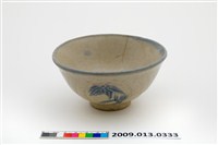 藏品(青花粉紅彩竹葉花鳥紋碗)的圖片