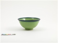 藏品(綠釉葫蘆紋淡青碗)的圖片