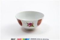 藏品(白瓷彩釉轉印玫瑰花紋碗)的圖片