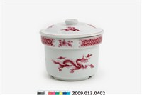 藏品(紅彩龍鳳紋燉壺)的圖片