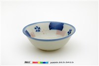 藏品(青花粉紅彩噴釉幾何紋碗)的圖片