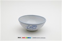 藏品(青花印花團花福字紋碗)的圖片