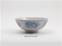 藏品(青花印花團獅戲球紋碗)的圖片