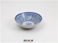 藏品(青花綠彩印花團花花卉紋碗)的圖片