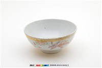 藏品(彩瓷黃閃光釉鳳鳥花卉紋大碗)的圖片