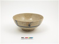 藏品(青花褐彩直線梳紋碗)的圖片