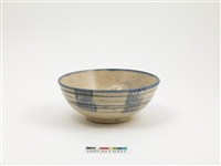 藏品(青花綠彩印花直線紋福字碗)的圖片