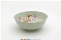 藏品(彩繪古木梅紋碗)的圖片