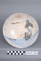 藏品(彩繪印花山水紋菱花口碗)的圖片