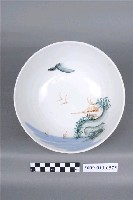 藏品(福祿壽彩繪山水紋碗)的圖片