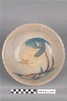 藏品(彩繪椰樹海景紋菱花口碗)的圖片