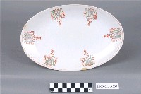 藏品(釉上彩印花兼手繪宮燈紋腰型盤)的圖片