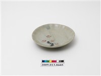 藏品(彩繪印花櫻樹紋盤)的圖片