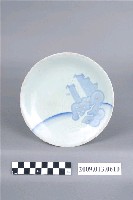 藏品(淺浮雕加釉下彩繪風景紋盤)的圖片