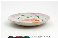 藏品(印花赤繪彩金魚紋圓碟)的圖片