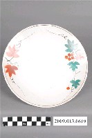 藏品(釉上彩橡皮章印花楓葉紋盤)的圖片