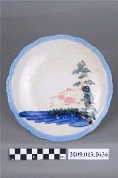 藏品(釉下彩繪山水紋盤)的圖片