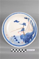 藏品(釉下多彩山水紋盤)的圖片