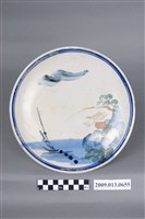 藏品(釉下彩繪山水紋盤)的圖片