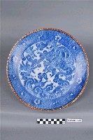 藏品(釉下彩轉寫紙貼花海濤鳳凰紋大盤)的圖片