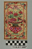 藏品(林榮芳印製花籃版印屏垛)的圖片