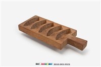 藏品(長方形單面雕五枚扇形有柄糕印)的圖片