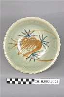 藏品(手繪青瓷紅蝦花形碗)的圖片