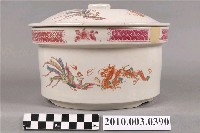 藏品(轉印白瓷彩釉龍鳳紋燉鍋)的圖片