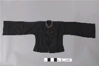 藏品(黑絲質對襟外褂)的圖片