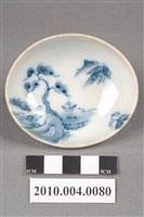 藏品(彩繪青花山水瓷杯)的圖片