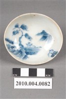 藏品(彩繪青花山水瓷杯)的圖片