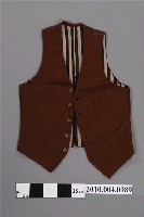 藏品(棕毛料前開襟西式男背心)的圖片