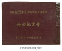 藏品(《臺灣省立臺北成功中學高中第9暨初中第13屆畢業紀念冊》)的圖片