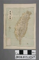 藏品(〈九十萬分一最新調臺灣全圖：改正廳支廳村〉)的圖片