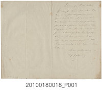 藏品(1883年2月21日清法戰爭期間法國人書信)的圖片