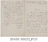 藏品(1884年8月19日清法戰爭期間法國人書信)的圖片