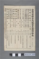 藏品(臺灣省糧食局配售農藥價格表公告)的圖片