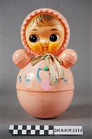 藏品(粉色不倒翁響鈴擺飾)的圖片