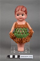 藏品(棕色針織洋裝女孩玩偶)的圖片