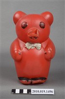 藏品(紅色小熊存錢筒)的圖片