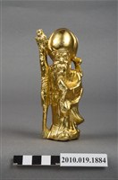 藏品(金色南極仙翁存錢筒)的圖片