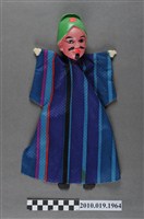 藏品(綠帽八字鬍布袋戲偶)的圖片