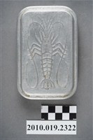 藏品(鋁製大蝦圖樣方形便當盒)的圖片