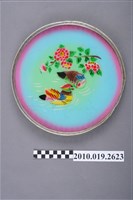 藏品(鴛鴦牡丹紋茶盤)的圖片