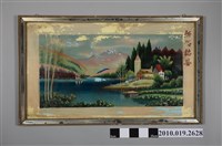 藏品(山水風景玻璃畫)的圖片