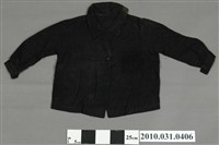 藏品(黑棉質翻領女童外套)的圖片
