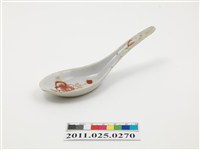 藏品(紅色花卉紋瓷湯匙)的圖片